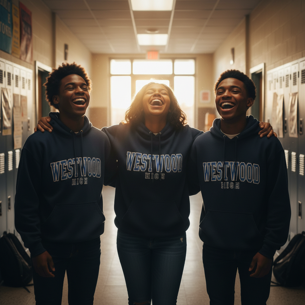 Students sharing a moment together at school